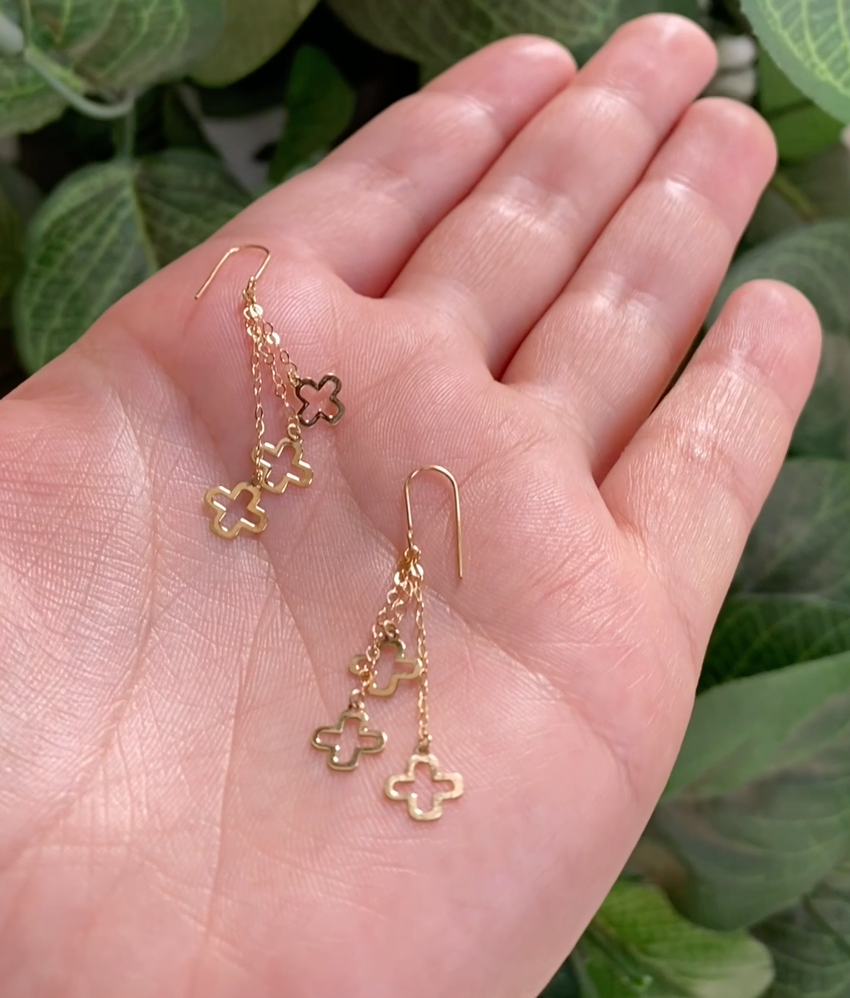 Boucles D'oreille VNCLF en Or 18k