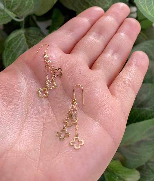 Boucles D'oreille VNCLF en Or 18k