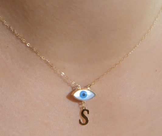 Collier en Or 18k - Evil Eye