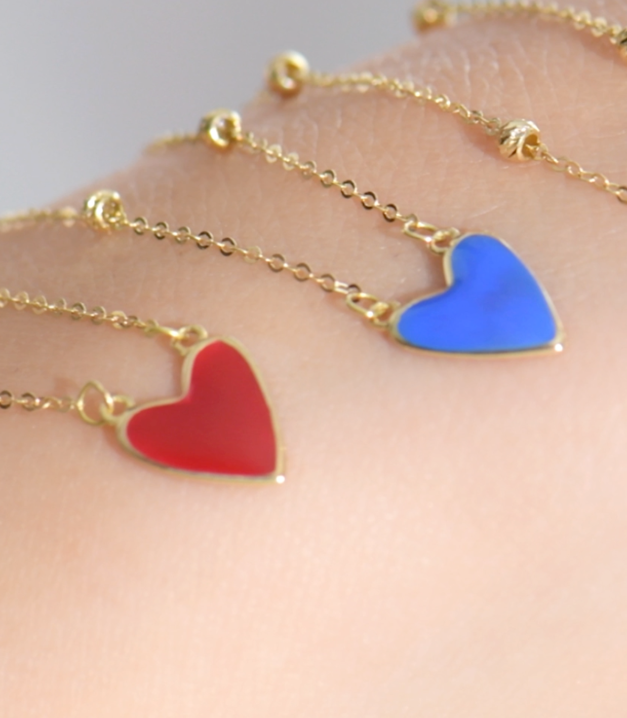 Collier en Or 18k - Mon Cœur Coloré