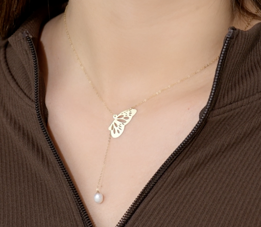 Collier en Or 18k - Papillon D'or ✨