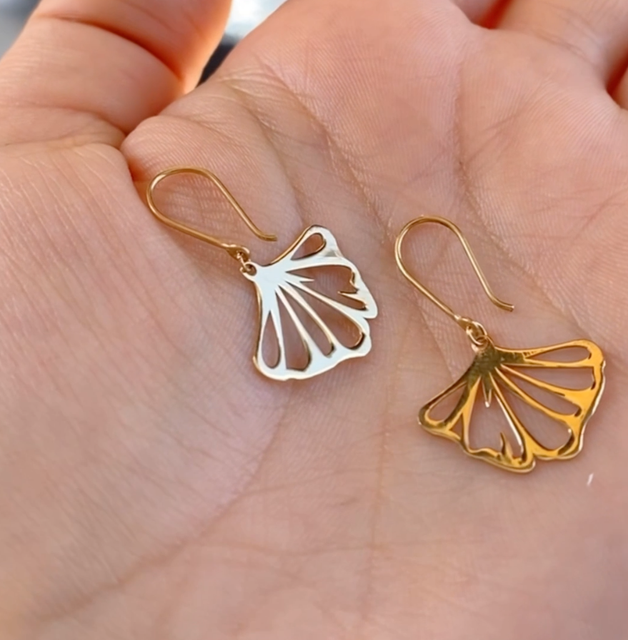 Boucles D'oreilles COQUILLE en Or 18k