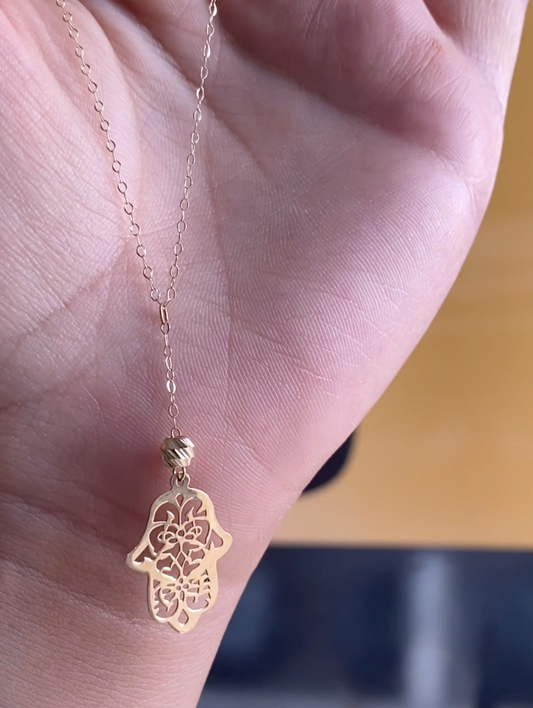 Collier Khmissa Tkhram en Or 18k