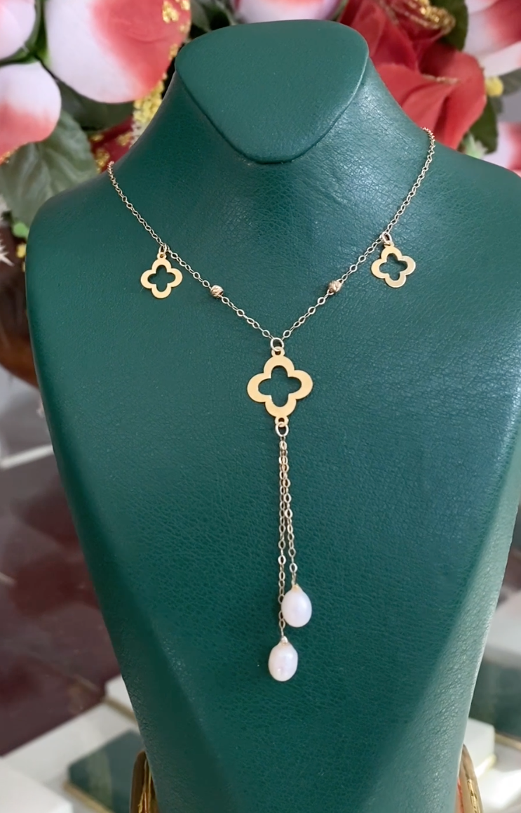 Collier VNCLF en Or 18k