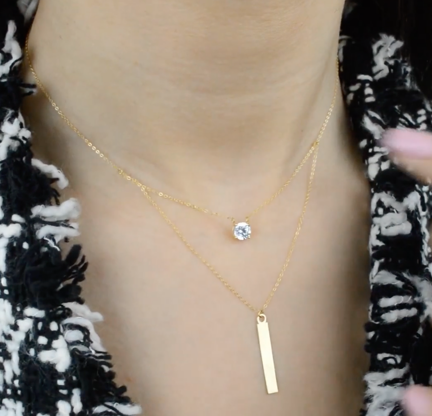 Collier en Or 18k - Collier double